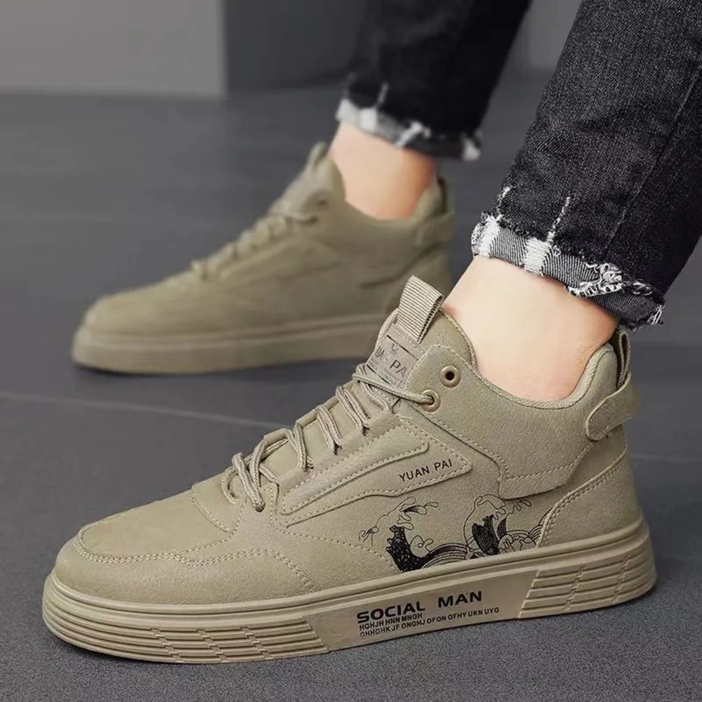Men's Tan High Top Sneakers ‼️ BRAND NEW‼️ Brand - Social Man